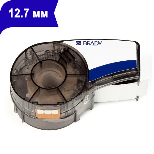 brd142798 M21-500-595-BL лента 12.7mm/6.4m винил, белый на синем BRADY